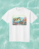 「ウミガメと海のいきものたちのオリジナルアートTシャツ」