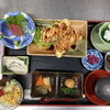 鶏天ぷらとお刺身の彩り和定食ランチ
