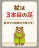 杖は歩行を助ける必要な相棒「「杖は3本目の足のつく位置が大事です！」」