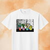 ユニークなサボテンが並ぶオリジナルアートTシャツ