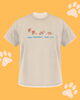 「表情豊かな犬のオリジナルアートTシャツ」