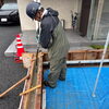 雨天でも安心して施工できる土間コンクリート工事の様子をご紹介します☔️