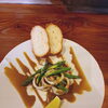 烏賊とじゃが芋とアスパラのゴロバター炒め