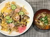 「本日のAランチは　ちらし寿司　けんちん汁」