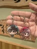 えにしくんとゆいちゃんキーホルダー販売中「そば処 出雲えにしで、オリジナルキーホルダーを販売中」
