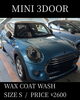 「撥水ワックスコート洗車(ミニ/3ドア/Sサイズ)の施工事例をご紹介🚗✨」