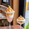 桃🍑パフェ 今期スタート‼️明日香村カフェLaville～都～(ラヴィーユ みやこ)