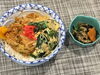 「本日のAランチは　海鮮かき揚げの玉子とじ丼」