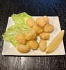サクサク食感！食欲そそるにんにくフライ🧄「にんにくフライ10粒550円（税込）／サクサク食感のおつまみに♪／お好み焼き・鉄板焼きしぐれ」