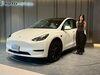 洗練されたデザインのテスラ「テスラ モデルYご納車おめでとうございます🚙⚡✨」