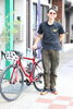 スタイリッシュな自転車で颯爽と「【メガネ】ご近所の自転車屋さん「ピギーテール」さんにTALEX偏光サングラスをお作りいただきました！」