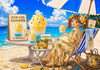 パイナップルミルクのかき氷「トロピカル気分♪パイナップルミルクのかき氷できました」