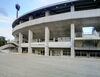 野球場の入口です。「カミアリーナ教室の場所変更となりました。」
