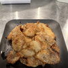 バリバリ黄金色！鶏の皮焼きできました