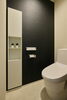 上質な素材感のある落ち着く空間「諏訪市cocoru SUWA｜新築平屋のスタイリッシュなトイレ空間」