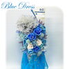 Blue Dress〜プリザーブドフラワーの高級アレンジ〜【福山駅近くのおしゃれな花屋】