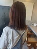 洗練された空間で洗練されたスタイルを「ピンクブラウンカラーでつくる、つやっとストレートボブ𓂃💗」