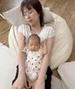 孫の肌の温もりがあったかくて、いつの間にか私も爆睡でした😴「孫との時間(素のわたし笑)」