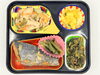 今治の高齢者向け宅配弁当。昼食はサワラのガリバタ醤油焼き。「7/16(木)の昼食は「サワラのガリバタ醤油焼き」」