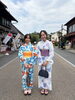 体験の様子「犬山城下町で叶える　浴衣体験２【犬山市／清華堂】」