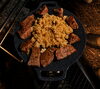 食欲そそる！香ばしいご飯とお肉「REDROCKキャンプ場②」