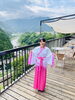 「本日の乙姫様は神戸から！寝覚の床テラスで記念撮影」