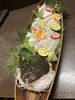 ひらめを氷水でさらして食します。食感が絶妙‼️「活ひらめの洗い‼️」