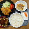 唐揚げと餃子の夕食メニューをご紹介します