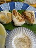 「釣りショウサイフグの白子を塩焼きと天ぷらで」