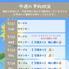 7/21〜25 今週の夜営業予約状況のお知らせ