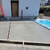 住宅玄関まわりと基礎スラブの土間コンクリート工事の様子🏠