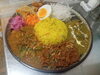 スパイスカレー3種盛り「期間限定スパイスカレー【千葉駅徒歩３分　ハーブティーと楽しむお得なランチセット】」