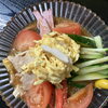 本日の日替わりランチは冷やし中華とライスのセットです