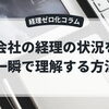 会社の経理の状況を一瞬で理解する方法