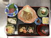 「ポークソテー ステーキソースと彩り小鉢の本日の和定食ランチ」