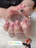 ✨大人🩷かわいい✨「チラッ💛バブリー✨マグネット✨ネイル✨【札幌北区北24条ネイルサロン　yuki puri nail】」