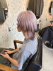 「ペールベージュ✖️裾ブラウンカラー🧸　江南美容院/江南ブリーチ/ハイトーンカラー」