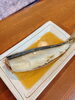 煮付けでいただく魚料理。「まるまる太ったイワシ煮付けと茗荷の甘酢漬けできました」