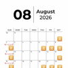8月営業日⭐︎