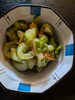色とりどりの季節野菜ときらめく具材「ごまの香りとにんにくが食欲をそそる きゅうりの和え物」