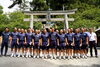 「岡山学芸館高校野球部のみなさんが窪八幡宮で必勝祈願！夏の甲子園へ出陣」