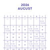 8月営業日程のお知らせ📢