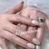 白🤍かわいいネイル😊自分にご褒美ネイルを❤︎【札幌北区北24条ネイルサロン yuki puri nail】