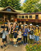 駅舎と列車で集合写真「SUMMER CAMP 2026 『完』」