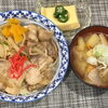 焼肉丼と根菜汁