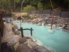 「夏の露天風呂 - 大気の湯東 -【至福の湯宿　安達屋｜福島県・高湯温泉】」