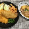 本日のAランチは　海鮮ミックスフライと肉じゃが