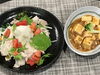 「本日のAランチは　冷しゃぶ風と麻婆豆腐」