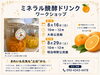 オリジナルの健康ドリンクを自宅で「オレンジのミネラル発酵ドリンク作りワークショップ開催のお知らせ」