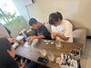 兵庫県からご旅行のついでにご来店いただきました「夏休みの自由研究にもオススメ！伝統織物アクセサリーワークショップ」